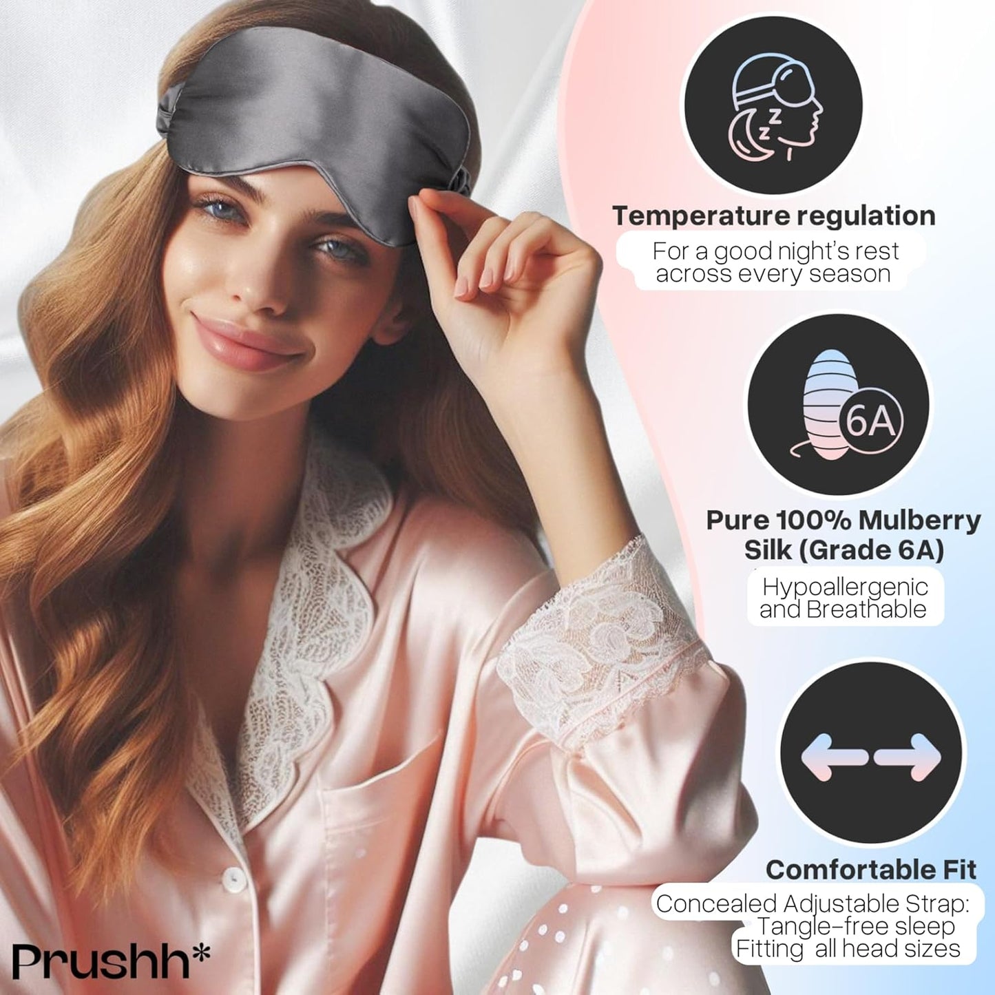 100% Mulberry Silk Block Out Mask