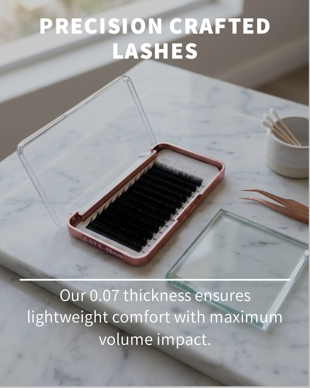 Individual Eyelash Extensions β Classic & Volume Lashes (B & C Curl, 0.07 / 0.15) | Lightweight Korean PBT Fiber