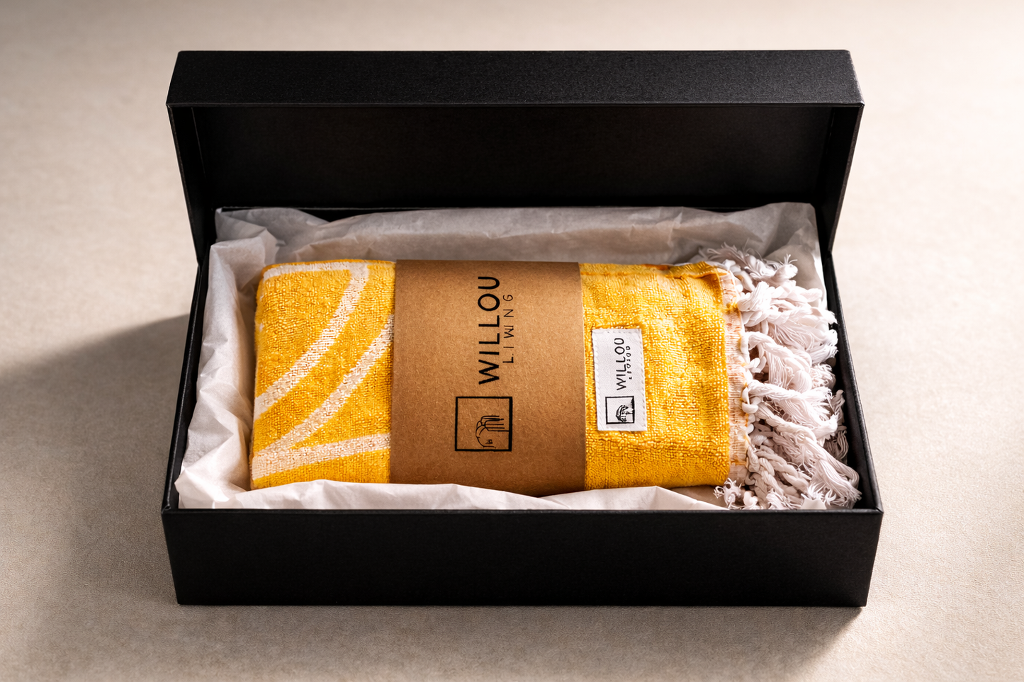 Willou Turkish Cotton Towel – Sunshine | 175 x 95 cm