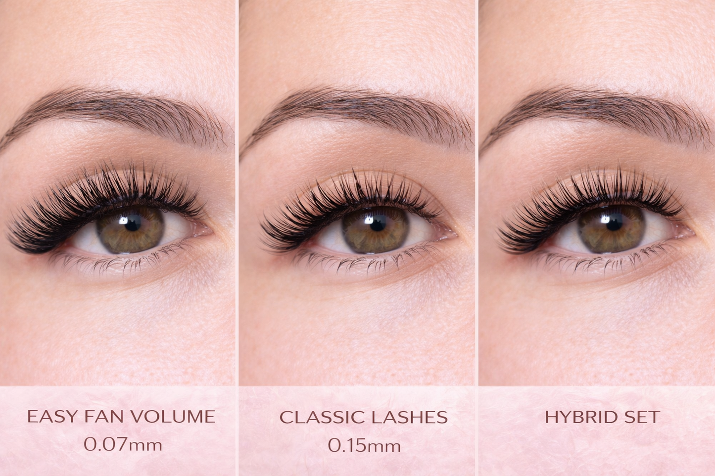 Individual Eyelash Extensions – Classic & Volume Lashes (B & C Curl, 0.07 / 0.15) | Lightweight Korean PBT Fiber
