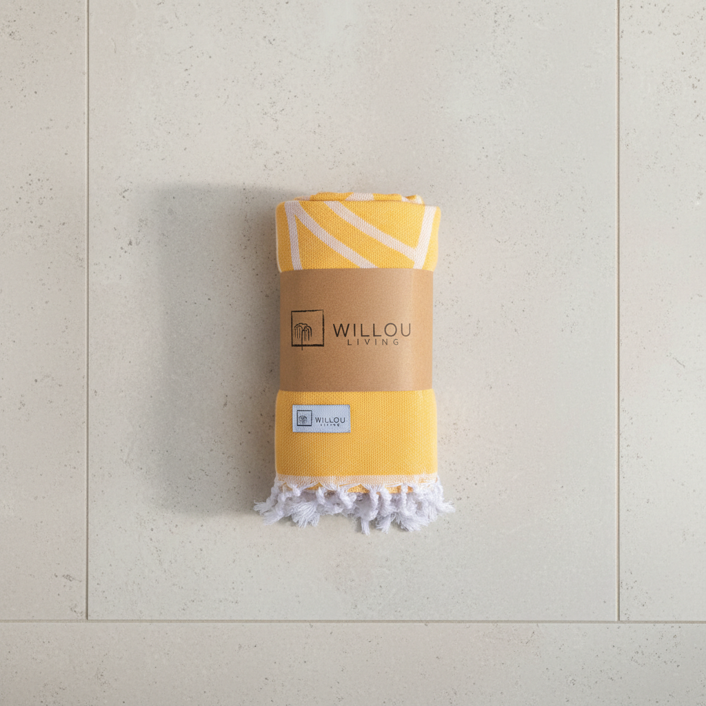 Willou Turkish Cotton Towel – Sunshine | 175 x 95 cm
