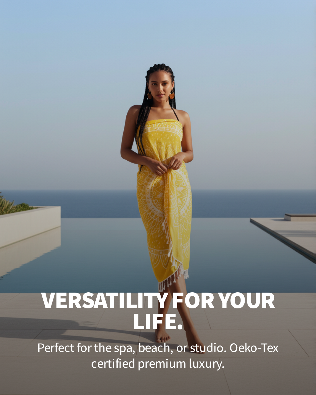 Willou Turkish Cotton Towel – Sunshine | 175 x 95 cm