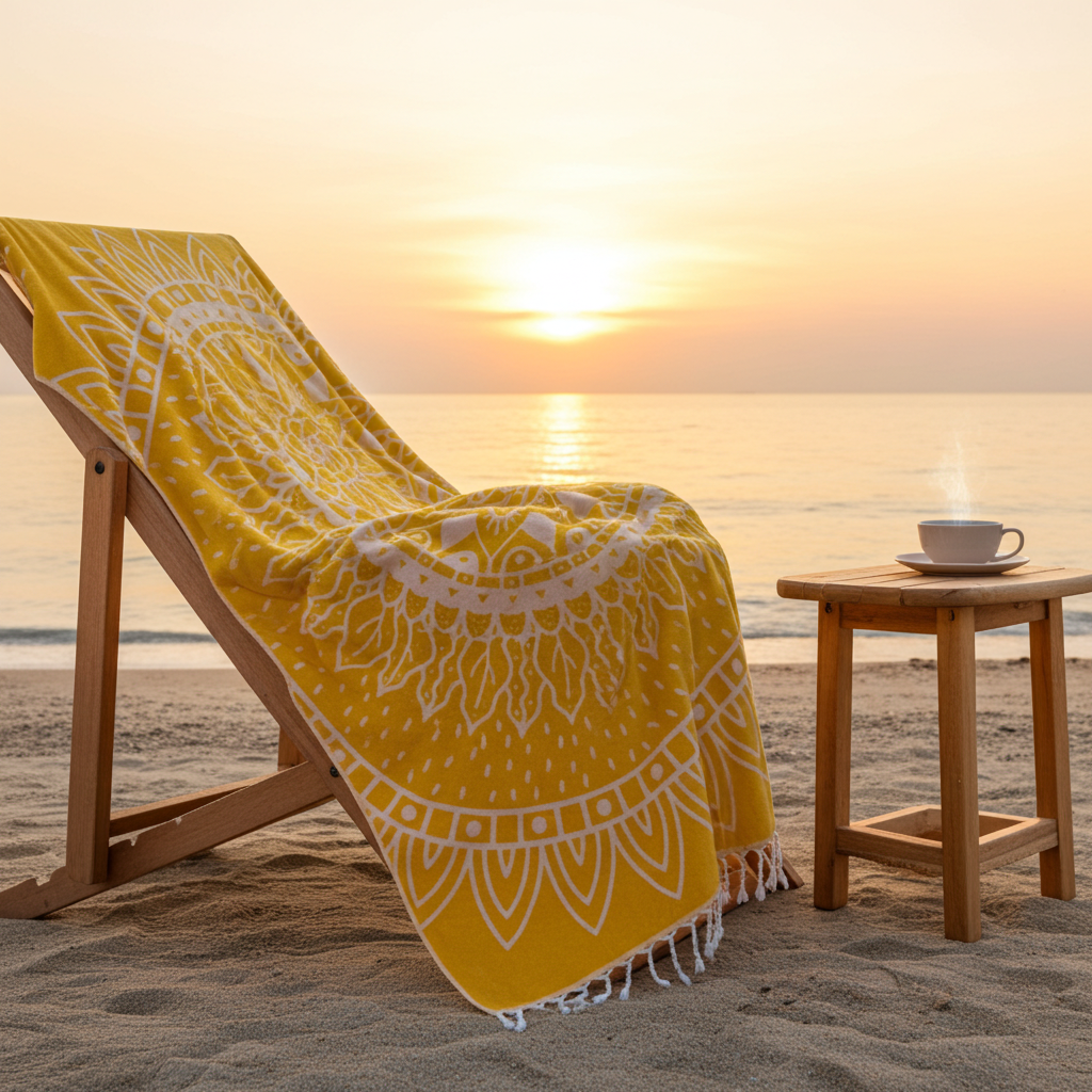 Willou Turkish Cotton Towel – Sunshine | 175 x 95 cm