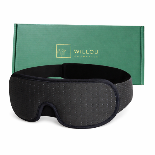 3D Memory Foam Sleep Mask – Full Blackout / Blockout Eye Mask for Travel, Insomnia & Light Blocking