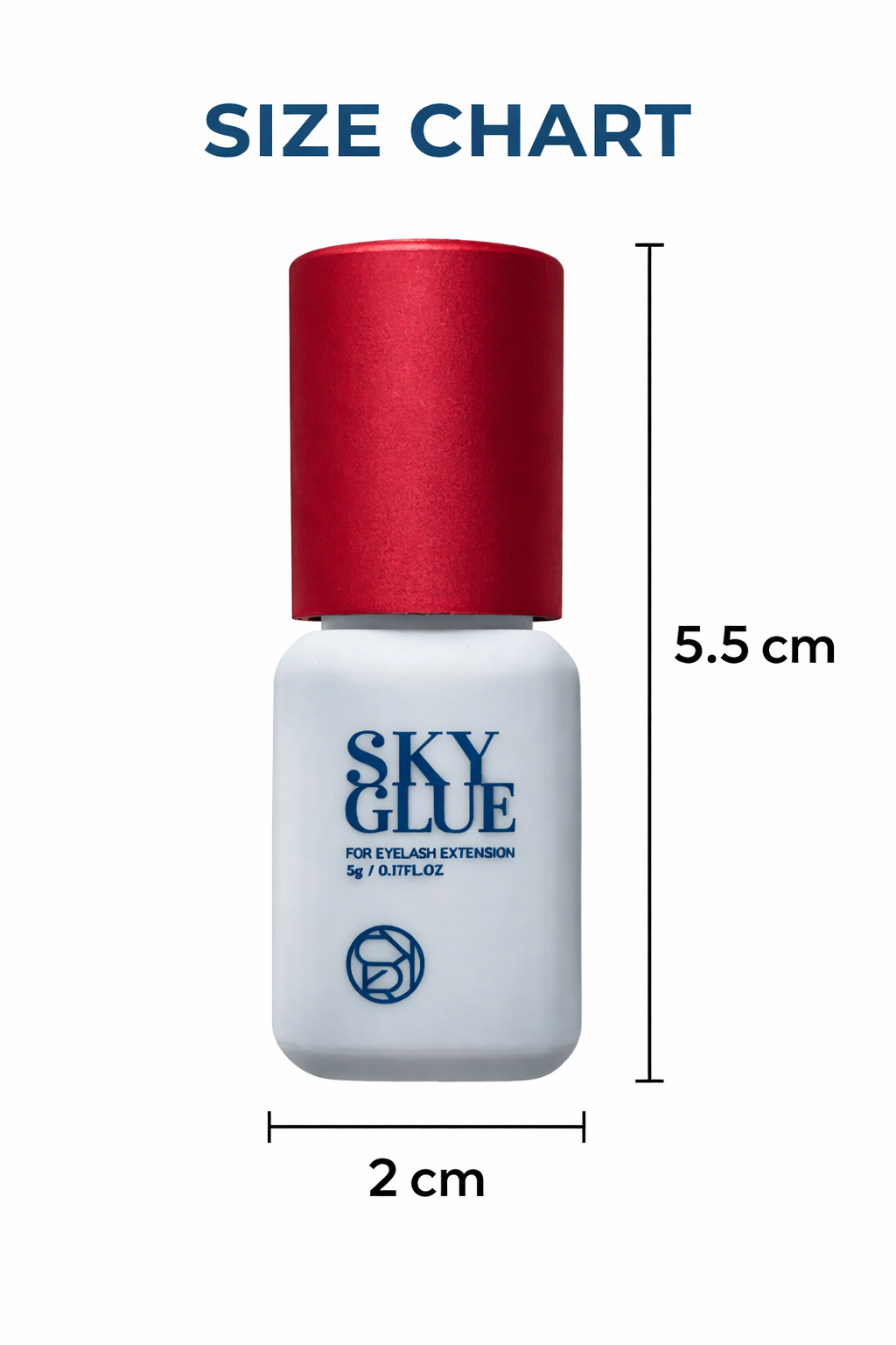 Sky S+ Eyelash Extension Glue 5ml | Fast-Drying Professional Lash Adhesive (1–2 sec, 6–7 Week Retention)